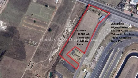 Terreno de uso comercial, Amozoc Puebla