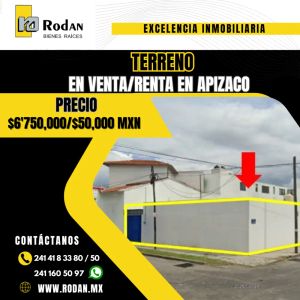 Terreno en venta en Apizaco