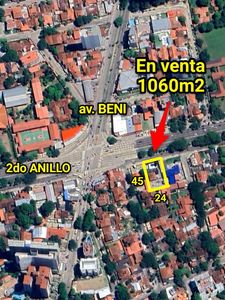 TERRENO EN VENTA SOBRE AVENIDA 2DO ANILLO ZONA NORTE