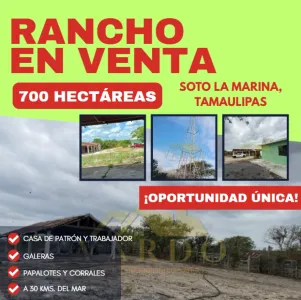 TERRENO EN VENTA. SOTO LA MARINA, TAMAULIPAS