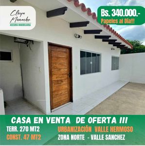 VALLE SANCHEZ - URBANIZACIÓN VALLE HERMOSO