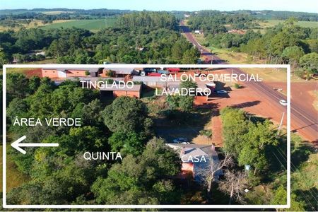 Vendo casa con salón comercial, depósito, lavadero y área verde sobre ruta sexta, Obligado