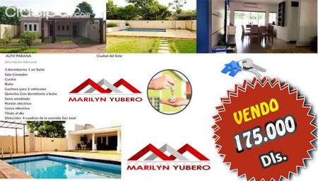 Vendo Casa en barrio San Jose CIUDAD DEL ESTE!...COD: CL699