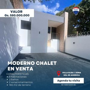 VENDO CHALET A ESTRENAR EN VILLA ELISA