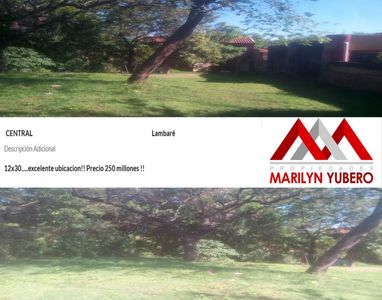 Vendo en Lambare hermoso TERRENO COD: CL625