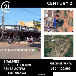 Vendo local com. con 8 salones en la ciudad fronteriza de Pedro Juan Caballero