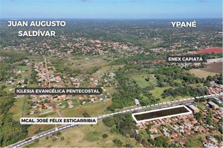 VENDO TERRENO C/173 M2 DE FRENTE S/PY02 CAPIATA CAMPOS VERDES 