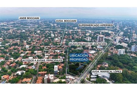 VENDO TERRENO DE 2.728 M2 S/ AVDA. MARISCAL LOPEZ C/MADAME LYNCH A MTRS DE LA MUNI ASUNCI