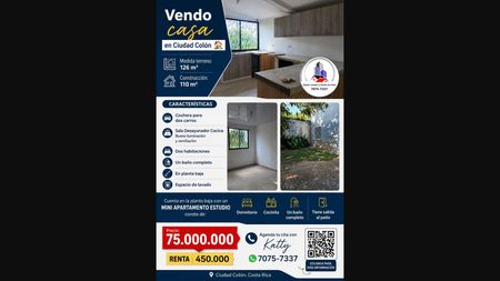 Venta de Casas en Ciudad colón - Mora