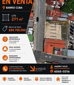Venta de lote Barrio Cuba-AS