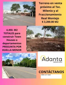VENTA DE TERRENO EN REAL MONTEJO MERIDA YUCATAN