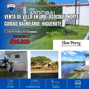 Venta De Villa En Urbanizacion Asocibal Norte, Ciudad Balneario Higuerote.