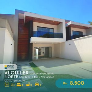 Zona Norte
Av. Beni entre 6tony 7mo anillo